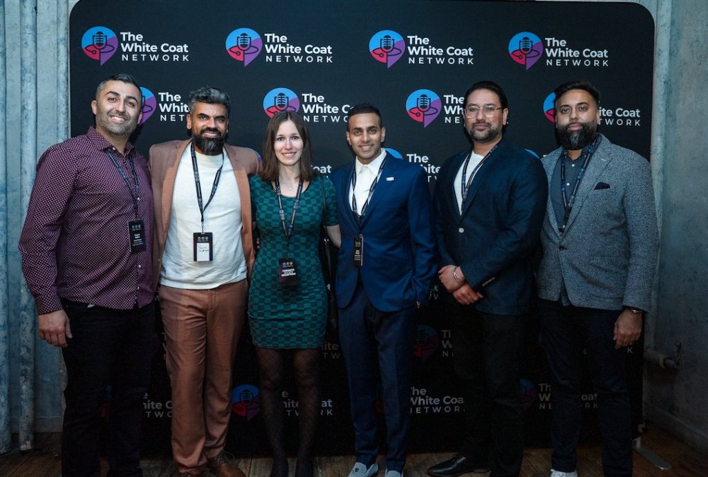 Doctors at the White Coat Network Podcast launch event.